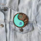 Badge Rond 7,6 Cm Verseau & Boeuf de Terre (En situation)