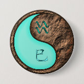 Badge Rond 7,6 Cm Verseau & Serpent de terre (Devant)