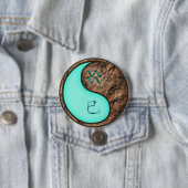 Badge Rond 7,6 Cm Verseau & Serpent de terre (En situation)