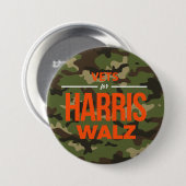 Badge Rond 7,6 Cm Vets pour Harris Walz Camo (Devant & derrière)