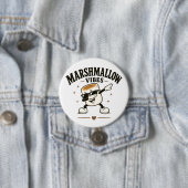 Badge Rond 7,6 Cm Vibes de marshmallow (En situation)