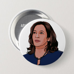 Badge Rond 7,6 Cm Vice-Président Kamala Harris