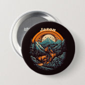 Badge Rond 7,6 Cm Vie cyclable, personnalisable rétro (Devant & derrière)