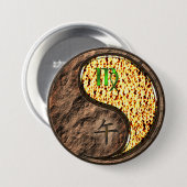 Badge Rond 7,6 Cm Vierge & Cheval de Feu (Devant & derrière)