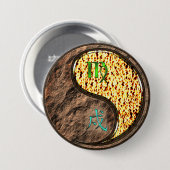 Badge Rond 7,6 Cm Vierge & Chien de Feu (Devant & derrière)