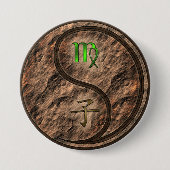 Badge Rond 7,6 Cm Vierge & Rat de Terre (Devant)