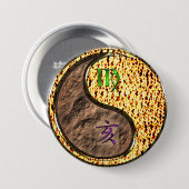 Badge Rond 7,6 Cm Vierge & Sanglier de feu (Devant & derrière)