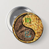 Badge Rond 7,6 Cm Vierge & Serpent de feu (Devant & derrière)