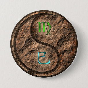 Badge Rond 7,6 Cm Vierge & Serpent de Terre