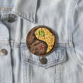 Badge Rond 7,6 Cm Vierge & Tigre de Feu (En situation)