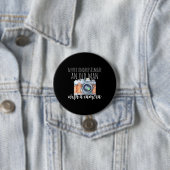 Badge Rond 7,6 Cm Vieux Homme Avec Caméra (En situation)