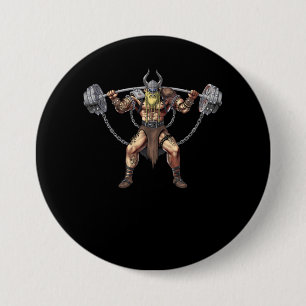 Badge Rond 7,6 Cm Viking Warrior Fitness