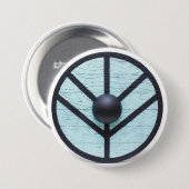 Badge Rond 7,6 Cm Vikings protègent la jeune fille (Devant & derrière)