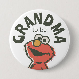 Badge Rond 7,6 Cm Vintage Elmo Baby shower Grand-mère