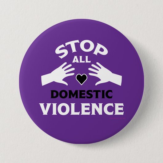Badge Rond 7,6 Cm Violence domestique (Devant)