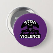 Badge Rond 7,6 Cm Violence domestique (Devant & derrière)