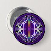 Badge Rond 7,6 Cm Violet W3 (Devant & derrière)