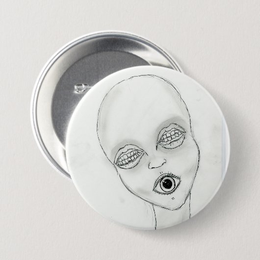 Badge Rond 7,6 Cm Visage doux (Devant & derrière)