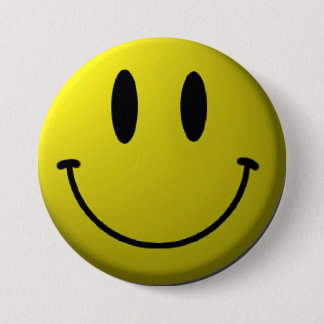 Badge Rond 7,6 Cm Visage souriant