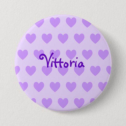 Badge Rond 7,6 Cm Vittoria en violet (Devant)