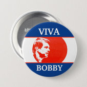 Badge Rond 7,6 Cm Vivats Bobby Kennedy (Devant & derrière)