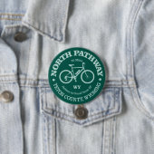 Badge Rond 7,6 Cm Voie Nord (cyclisme) (En situation)