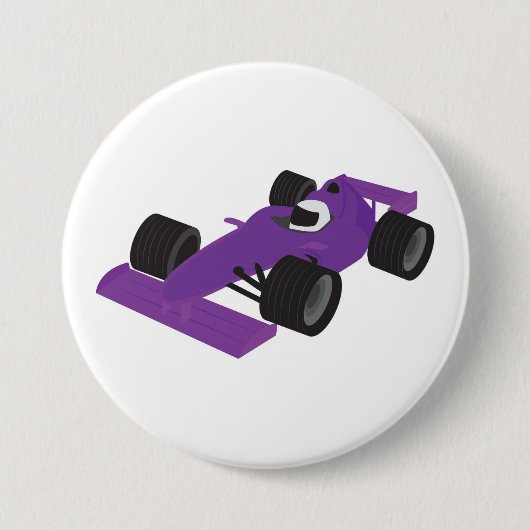 Badge Rond 7,6 Cm Voiture de course F1 (Devant)