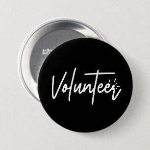 Badge Rond 7,6 Cm Volunteer  button