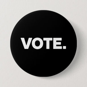 Badge Rond 7,6 Cm Vote Élection 2024 Droit de Vote Suffrage