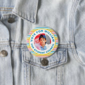 Badge Rond 7,6 Cm Vote pour le président de classe : Conseil étudian (En situation)