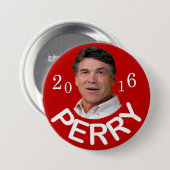 Badge Rond 7,6 Cm Vote Rick Perry 2016 (Devant & derrière)
