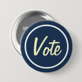 BADGE ROND 7,6 CM VOTER (Devant & derrière)