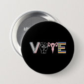 Badge Rond 7,6 Cm Voter Livres Interdits Droits de reproduction BLM  (Devant & derrière)