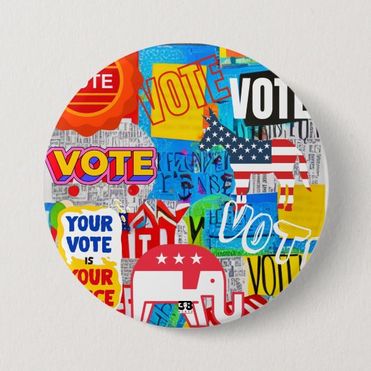 Badge Rond 7,6 Cm Votez ! (Devant)