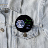 Badge Rond 7,6 Cm Votez des sorcières vertes (En situation)