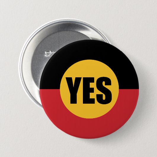 Badge Rond 7,6 Cm Votez oui (Devant & derrière)