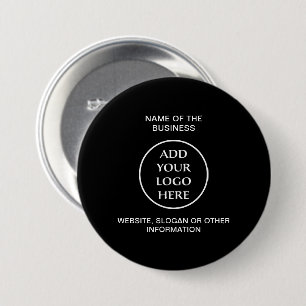 Badge Rond 7,6 Cm Votre logo Entreprise Entreprise Professionnel
