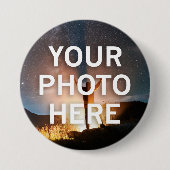 Badge Rond 7,6 Cm Votre photo ici (Devant)