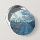 Badge Rond 7,6 Cm Voyage de fève de sillage (Devant & derrière)