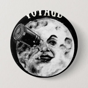 Badge Rond 7,6 Cm Voyage sur la Lune (Le Voyage dans la Lune)