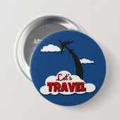 Badge Rond 7,6 Cm Voyageons (Devant & derrière)