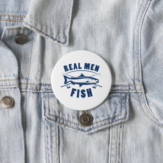 Badge Rond 7,6 Cm Vrai poisson (En situation)