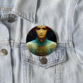 Badge Rond 7,6 Cm Vue interne Imaginaire Sci-Fi (En situation)