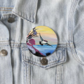 Badge Rond 7,6 Cm Vue Oiseaux (En situation)