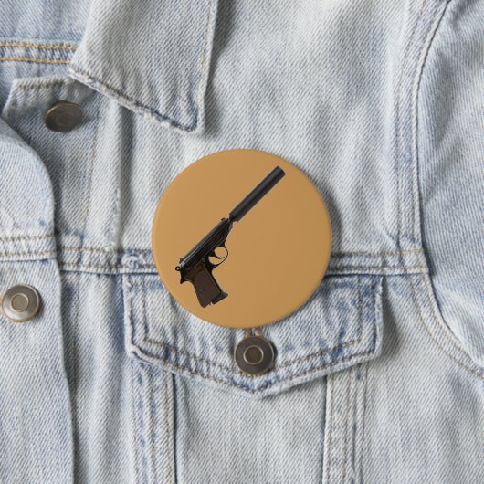 Badge Rond 7,6 Cm Walther PPK semi-automatique (En situation)