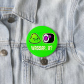 Badge Rond 7,6 Cm Wasap, B ? (En situation)