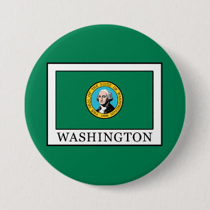 Badge Rond 7,6 Cm Washington
