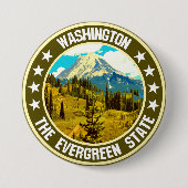 Badge Rond 7,6 Cm Washington (Devant)