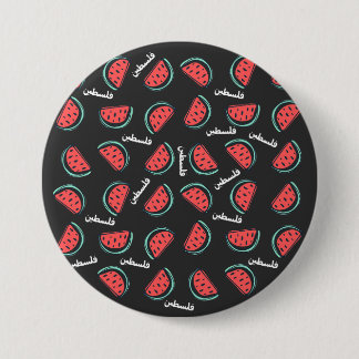 Badge Rond 7,6 Cm Watermelon Free Palestine Palestinien Falasteen