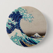 Badge Rond 7,6 Cm Wave japonaise (Devant)